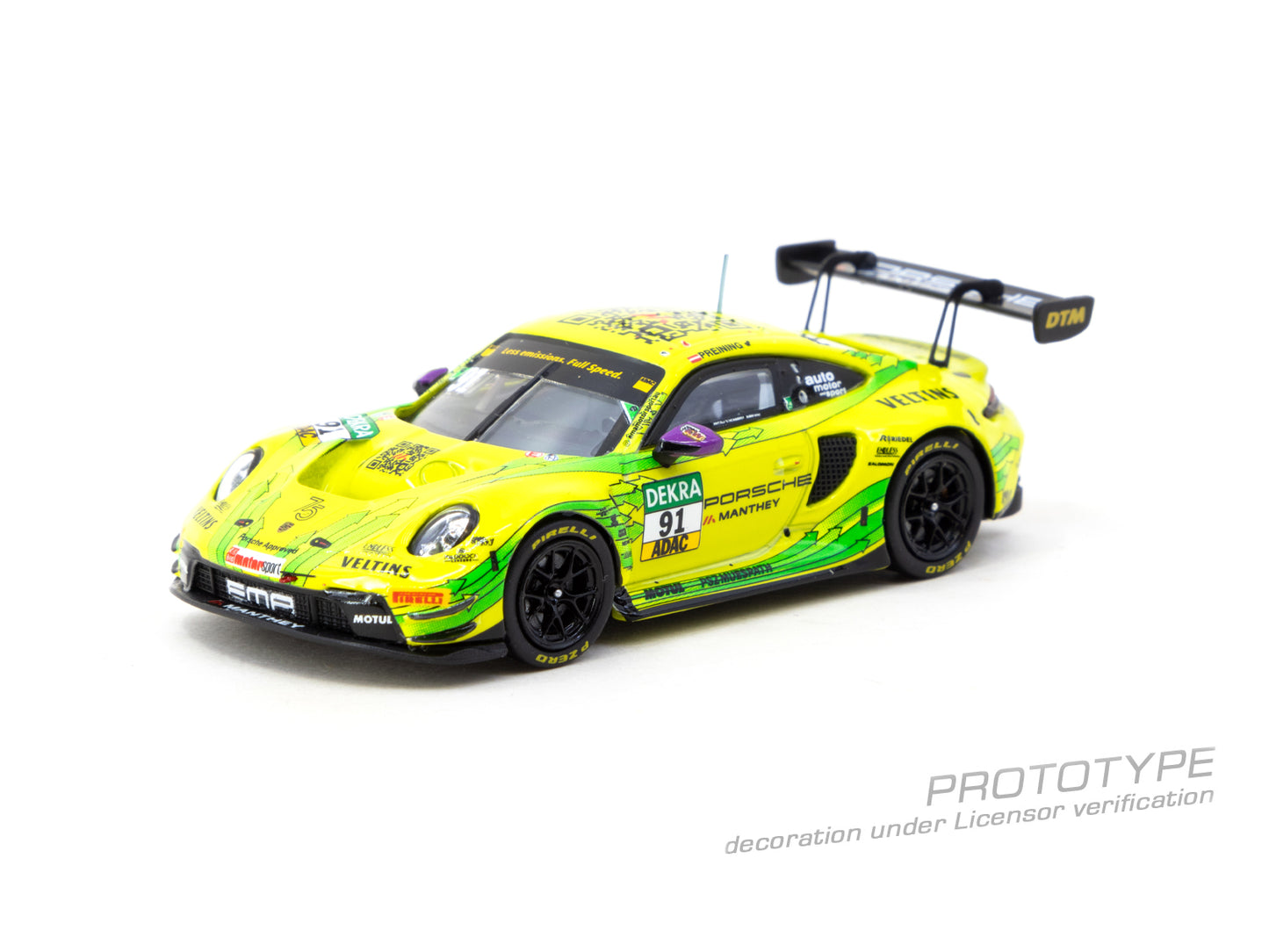 Tarmac Works 1:64 Porsche 911 GT3 R DTM Champion 2023 Thomas Preining T64-084-23DTM91 (Preorder)