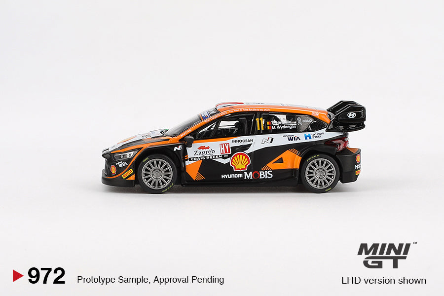Mini GT 1:64 Hyundai i20 N Rally1 #11 2023 Rally Croatia Power Stage Winner MGT00972-CH (Preorder)