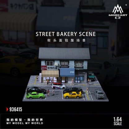 MoreArt 1:64 Street Bakery Scene Diorama MO936415