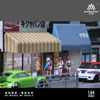 MoreArt 1:64 Street Bakery Scene Diorama MO936415