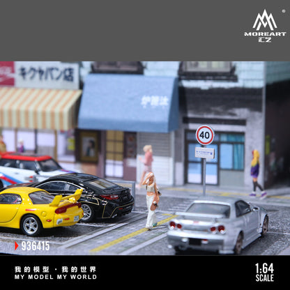 MoreArt 1:64 Street Bakery Scene Diorama MO936415