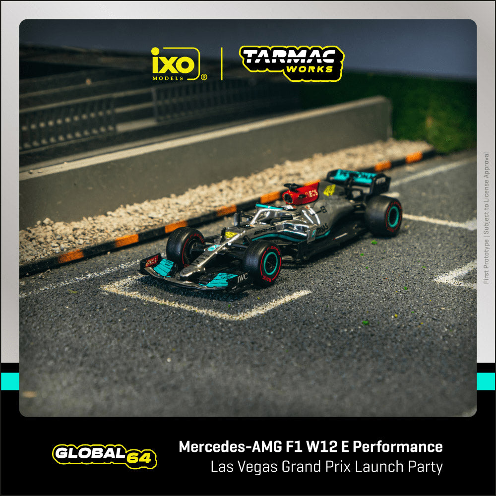 Tarmac Works 1:64 Mercedes-AMG F1 W12 E Performance Las Vegas Grand Prix Launch Party T64G-F037-LV