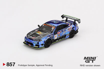 Mini GT 1:64 Japan Exclusive Nissan Silvia (S15) D-MAX #46 D-MAX Racing 2023 D1 MGT00857-BL (Preorder)