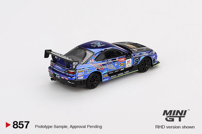 Mini GT 1:64 Japan Exclusive Nissan Silvia (S15) D-MAX #46 D-MAX Racing 2023 D1 MGT00857-BL (Preorder)