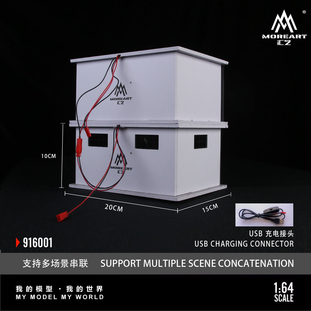 MoreArt 1:64 Warehouse No.16 Lighted Diorama Scene MO916001