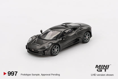 Mini GT 1:64 Jaguar C-X75 Test Car – Black MGT00997-BL