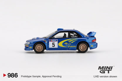 Mini GT 1:64 Subaru Impreza WRC99 – #5, Richard Burns / Robert Reid – Winner, 1999 Rally Australia – Australia Exclusive MGT00986-L (Preorder)