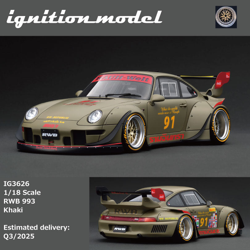 Ignition Model 1:18 RWB 993 Khaki IG3626