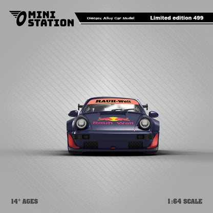 Mini Station 1:64 RWB 964 Red Bull No.33 [2 Versions] MS640877/MS640877-1