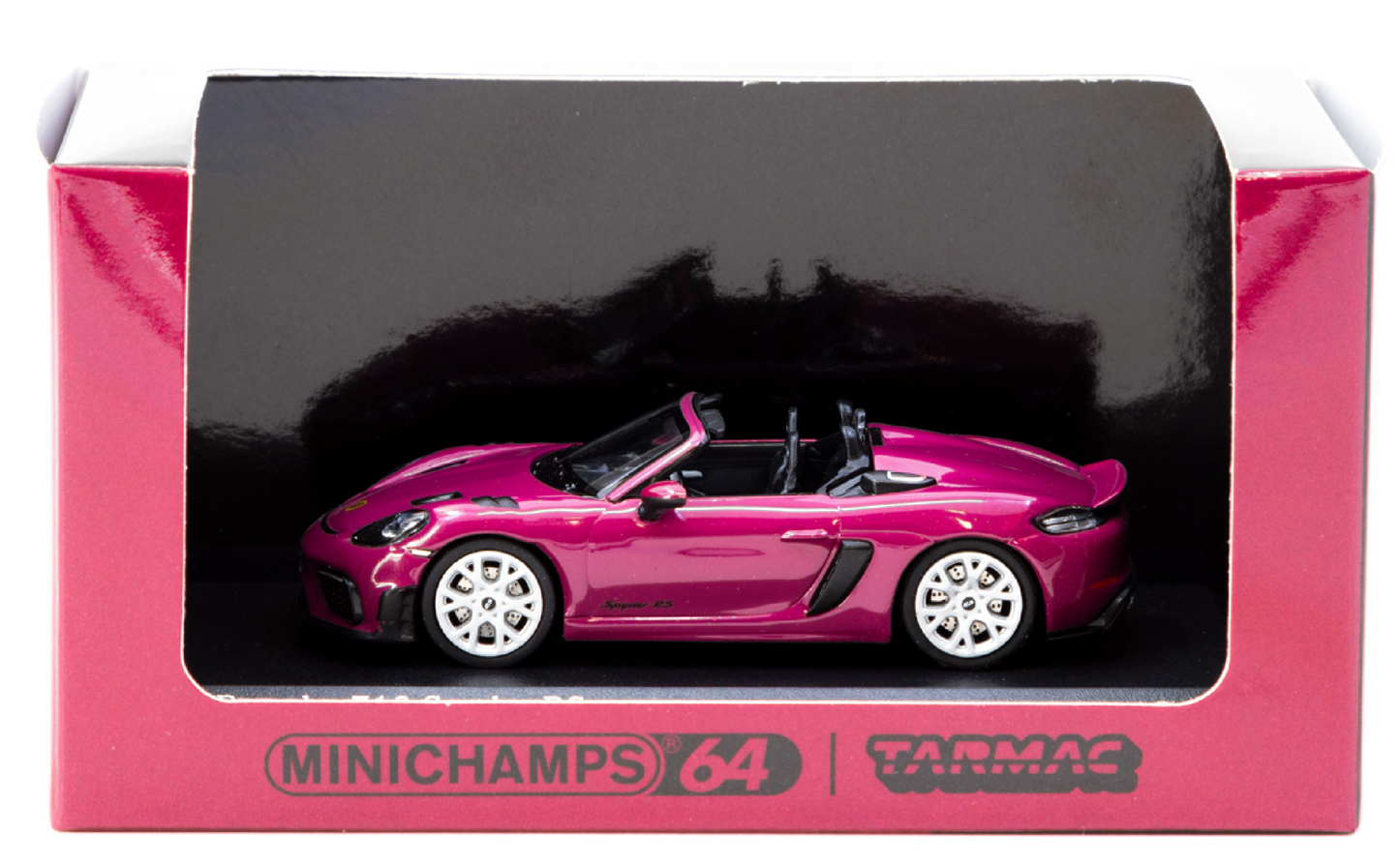 MINICHAMPS x Tarmac Works 1:64 Porsche 718 Spyder RS Ruby Star Neo T64MC-008-RS