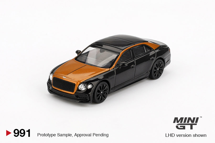 Mini GT 1:64 Bentley Flying Spur Orange Flame / Onyx MGT00991-BL (Preorder)