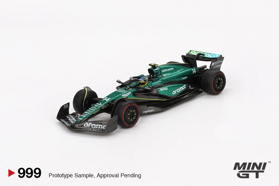 Mini GT 1:64 Aston Martin AMR24 #14 Fernando Alonso 2024 MGT00999-BL (Preorder)