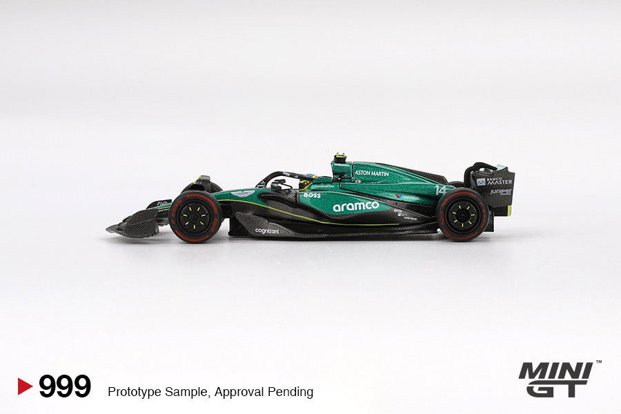 Mini GT 1:64 Aston Martin AMR24 #14 Fernando Alonso 2024 MGT00999-BL (Preorder)