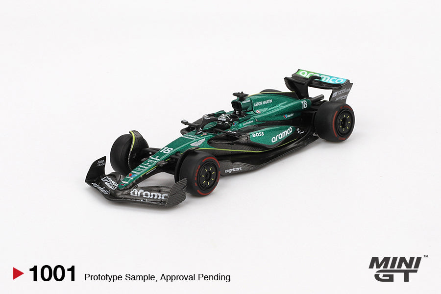 Mini GT 1:64 Aston Martin AMR24 #18 Lance Stroll 2024 MGT01001-BL