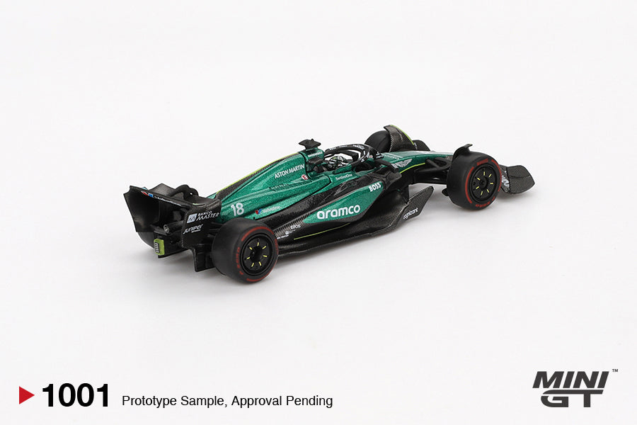 Mini GT 1:64 Aston Martin AMR24 #18 Lance Stroll 2024 MGT01001-BL