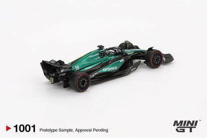 Mini GT 1:64 Aston Martin AMR24 #18 Lance Stroll 2024 MGT01001-BL