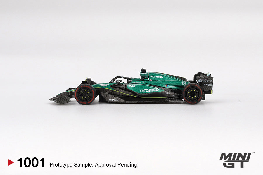 Mini GT 1:64 Aston Martin AMR24 #18 Lance Stroll 2024 MGT01001-BL