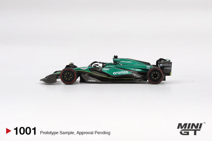 Mini GT 1:64 Aston Martin AMR24 #18 Lance Stroll 2024 MGT01001-BL