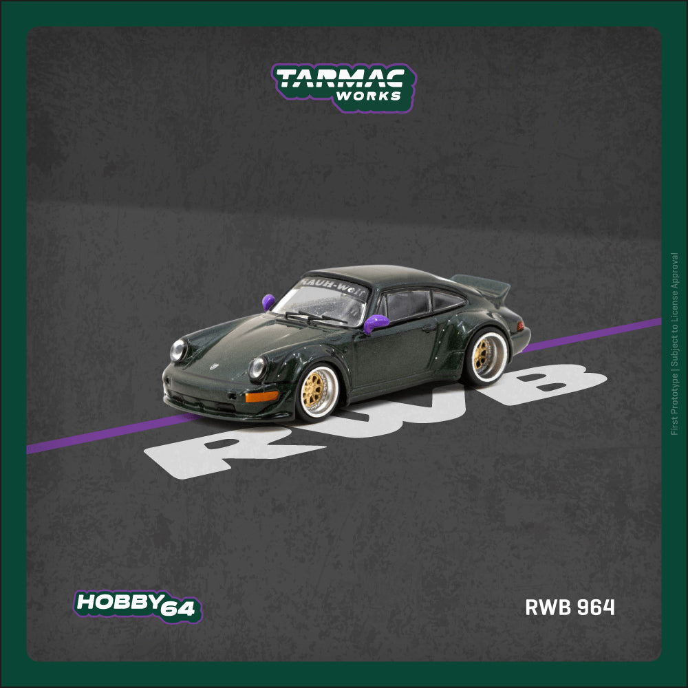 Tarmac Works 1:64 RWB 964 Green T64-037-GR (Preorder)