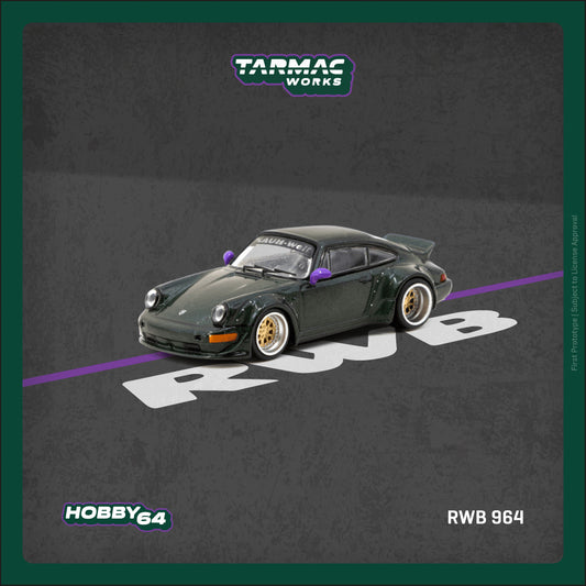 Tarmac Works 1:64 RWB 964 Green T64-037-GR (Preorder)