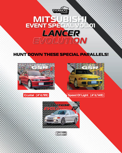 Tarmac Cards Mitsubishi Event Special Vol.01 - Lancer Evolution [1 Pack] TC-MITE-01