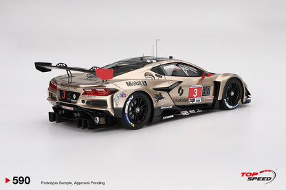 TOP SPEED 1/18 - CHEVROLET CORVETTE Z06 GT3 R - TEST CAR ROAD AMERICA 2023 TS05 TOP SPEED 1/18 - CHEVROLET CORVETTE Z06 GT3 R - TEST CAR ROAD AMERICA 2023 TS05