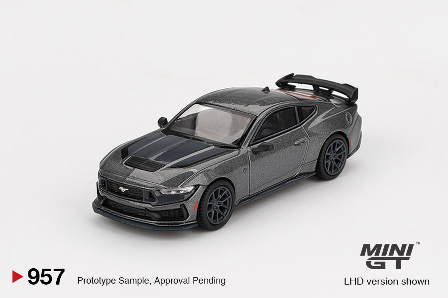 Mini GT 1:64 Ford Mustang Dark Horse 2024 – Carbonized Gray MGT00957-BL (Preorder)