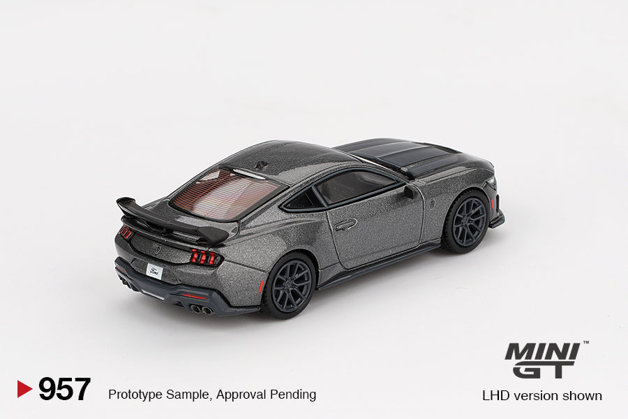 Mini GT 1:64 Ford Mustang Dark Horse 2024 – Carbonized Gray MGT00957-BL (Preorder)