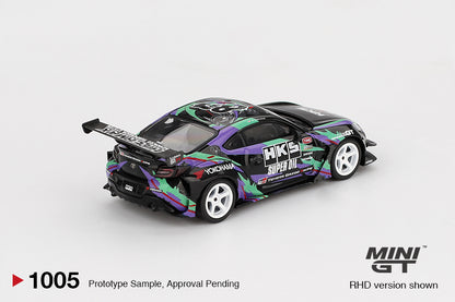 Mini GT 1:64 Toyota GR86 HKS TYPE R 2022 Tokyo Auto Salon – Black MGT01005-BL (Preorder)