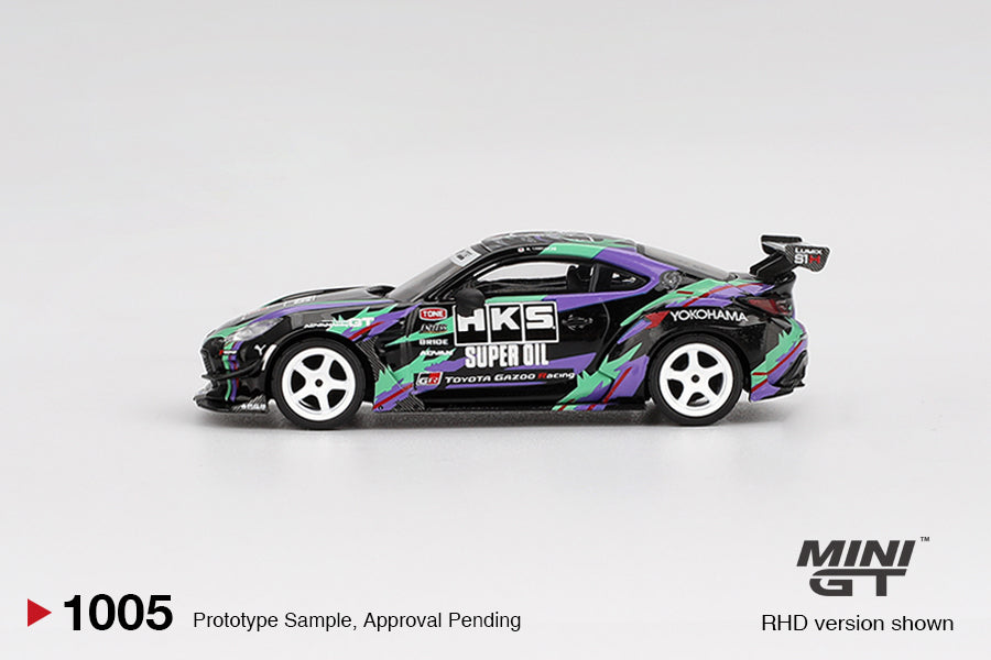 Mini GT 1:64 Toyota GR86 HKS TYPE R 2022 Tokyo Auto Salon – Black MGT01005-BL (Preorder)