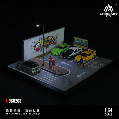 MoreArt 1:64 Street Scene Assembly Series 08 Diorama MO960208