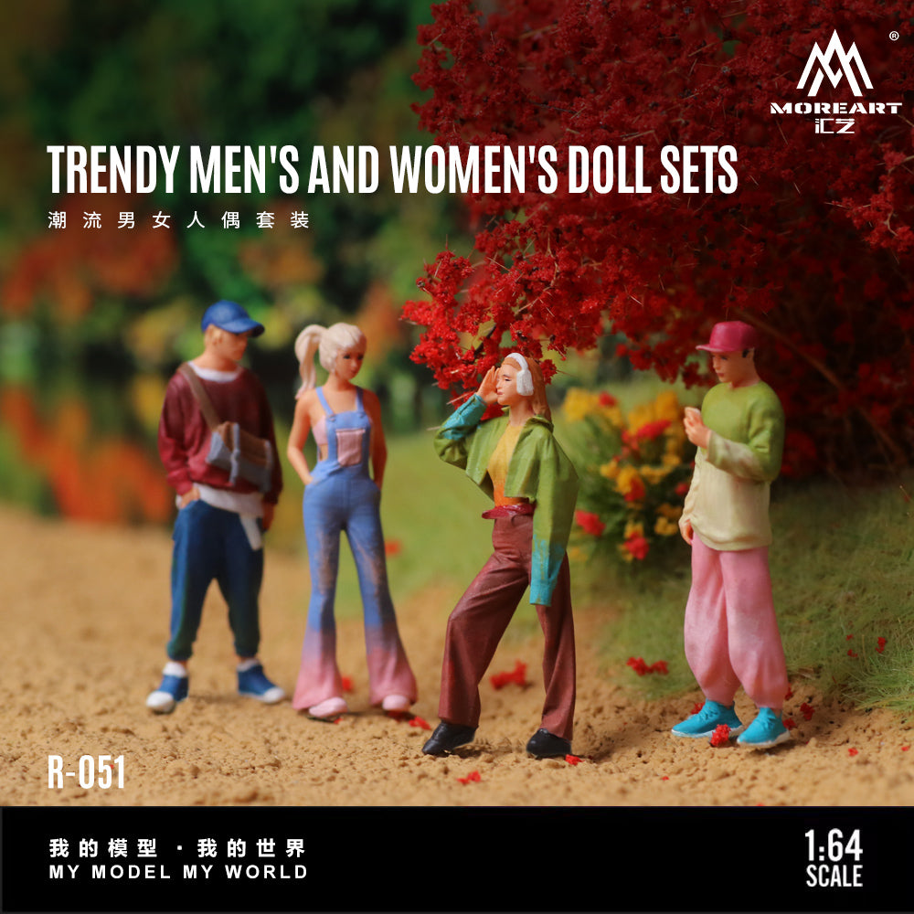 MoreArt 1:64 Trendy Men's and Women's Doll Sets MO223051