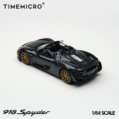 Time Micro 1:64 Porsche 918 Spyder Black TM643528