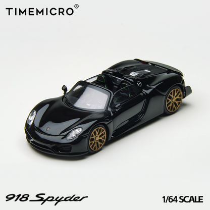 Time Micro 1:64 Porsche 918 Spyder Black TM643528