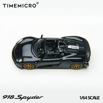 Time Micro 1:64 Porsche 918 Spyder Black TM643528