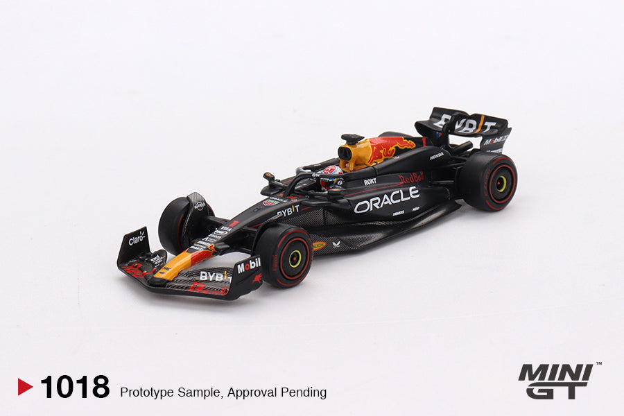 Mini GT 1:64 Oracle Red Bull Racing RB20 #1 Max Verstappen 2024 F1 2024 Bahrain GP Winner MGT01018-BL (Preorder)
