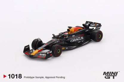 Mini GT 1:64 Oracle Red Bull Racing RB20 #1 Max Verstappen 2024 F1 2024 Bahrain GP Winner MGT01018-BL (Preorder)