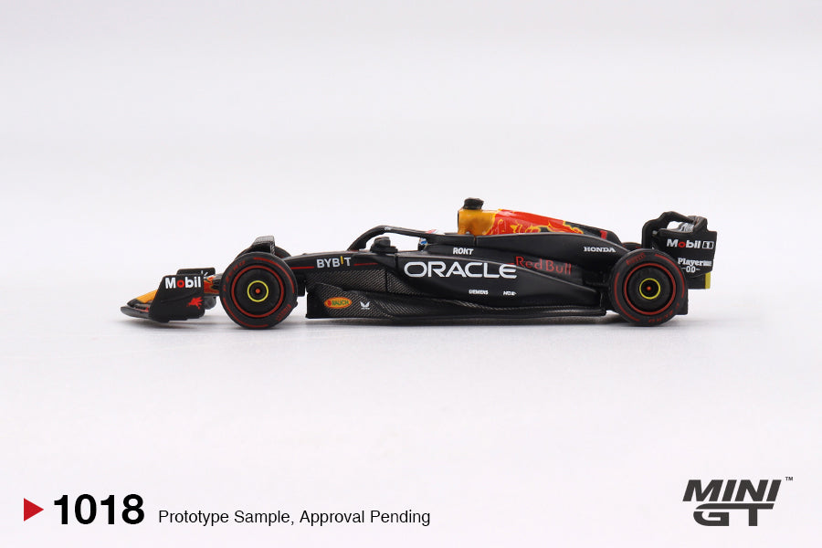Mini GT 1:64 Oracle Red Bull Racing RB20 #1 Max Verstappen 2024 F1 2024 Bahrain GP Winner MGT01018-BL (Preorder)