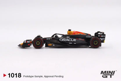 Mini GT 1:64 Oracle Red Bull Racing RB20 #1 Max Verstappen 2024 F1 2024 Bahrain GP Winner MGT01018-BL (Preorder)
