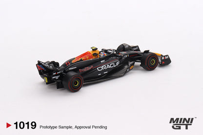 Mini GT 1:64 Oracle Red Bull Racing RB20 #11 Sergio Pérez 2024 F1 2024 Bahrain GP 2nd Place MGT01019-BL (Preorder)