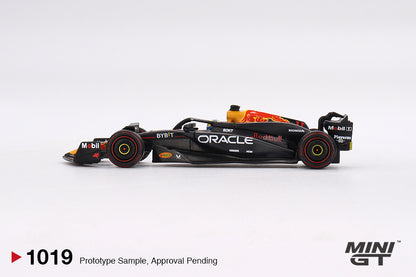 Mini GT 1:64 Oracle Red Bull Racing RB20 #11 Sergio Pérez 2024 F1 2024 Bahrain GP 2nd Place MGT01019-BL (Preorder)