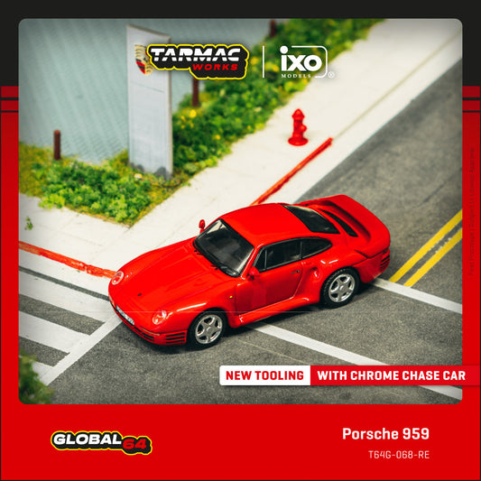 Tarmac Works 1:64 Porsche 959 Red T64G-068-RE (Preorder)
