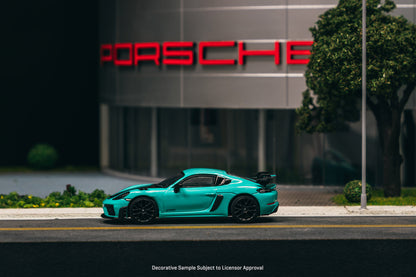 Tarmac Works 1:64 Porsche Cayman GT4RS Mint Green T64S-022-MG (Preorder)