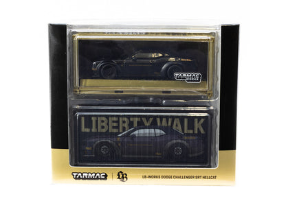 Tarmac Works 1:64 LB-WORKS Dodge Challenger SRT Hellcat Black Metallic with 2 containers T64G-TL039-BK (Preorder)