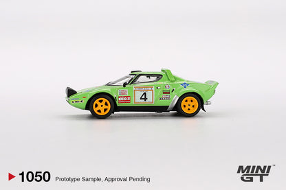 Mini GT 1:64 Lancia Stratos HF #4 1979 Spanish Rally Champion MGT01050-BL (Preorder)