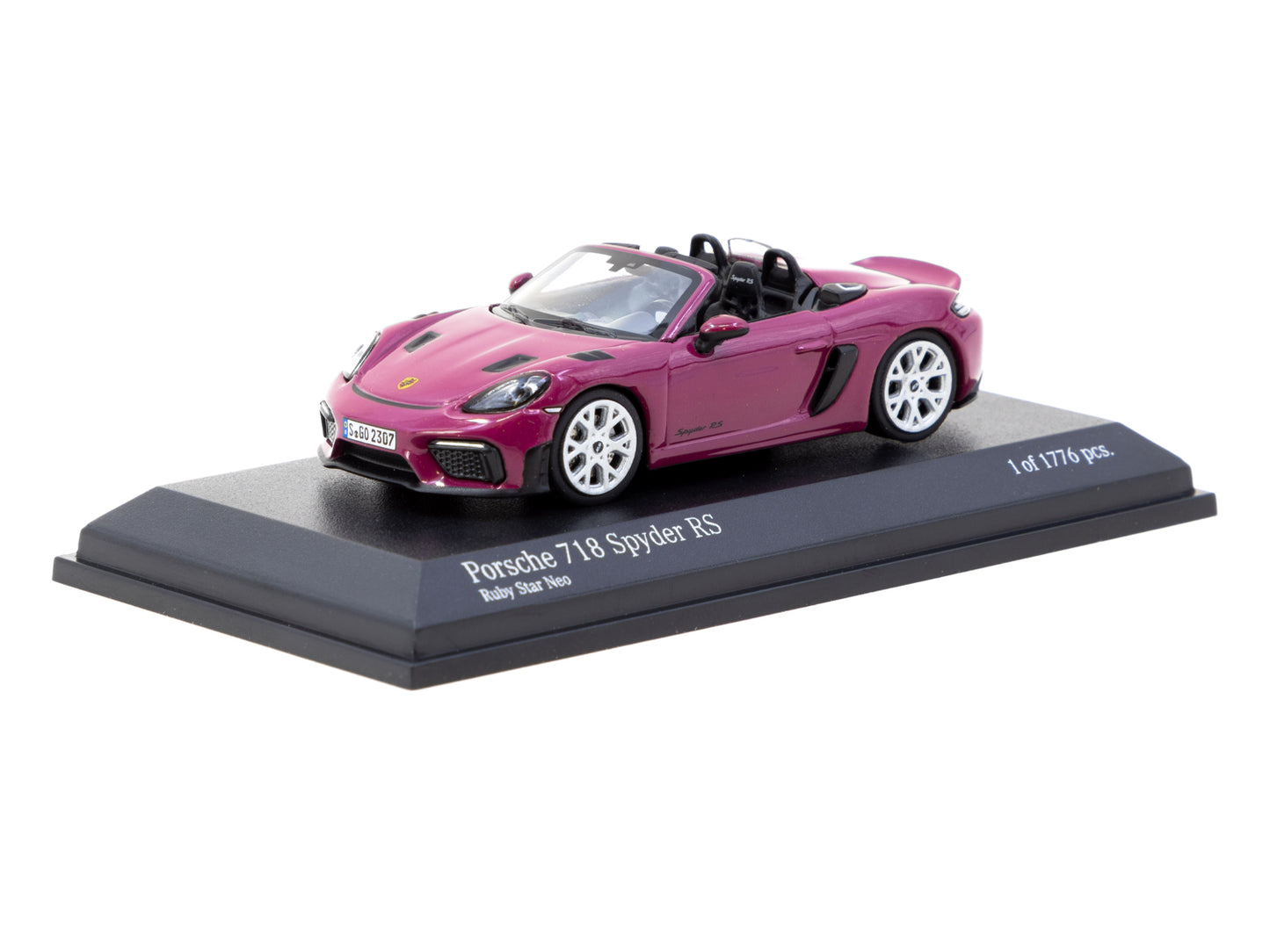 MINICHAMPS x Tarmac Works 1:64 Porsche 718 Spyder RS Ruby Star Neo T64MC-008-RS