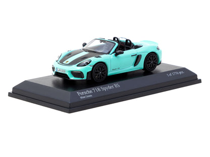 MINICHAMPS x Tarmac Works 1:64 Porsche 718 Spyder RS Mint Green T64MC-008-MG