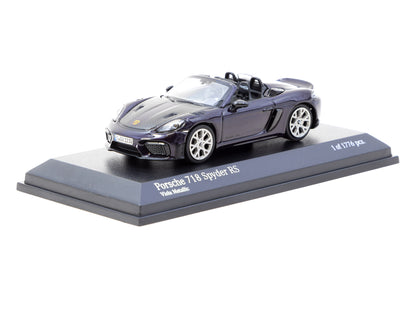 MINICHAMPS x Tarmac Works 1:64 Porsche 718 Spyder RS Viola Metallic T64MC-008-VM