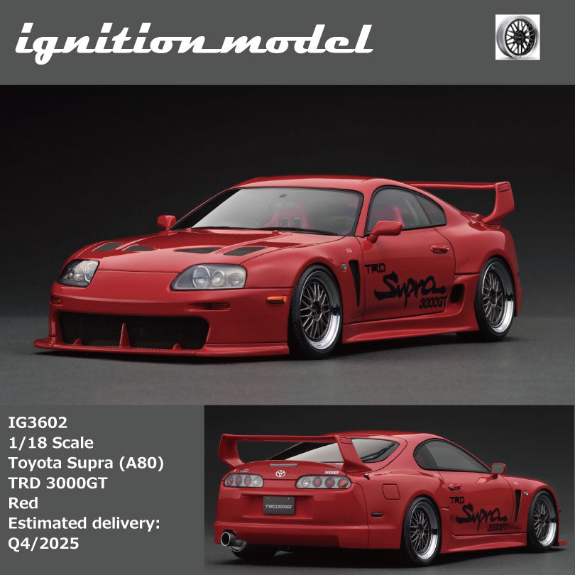 Ignition Model 1:18 Toyota Supra (A80) TRD 3000GT IG3598/IG3602/IG3604 [3 Colors]
