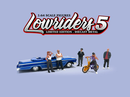 American Diorama 1:64 Figures set - Lowriders 5 AD-2427 (Preorder)
